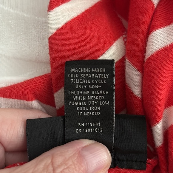 Lane Bryant Asymmetrical Red and White Striped Maxi Skirt. Size 14/16 - Picture 6 of 9